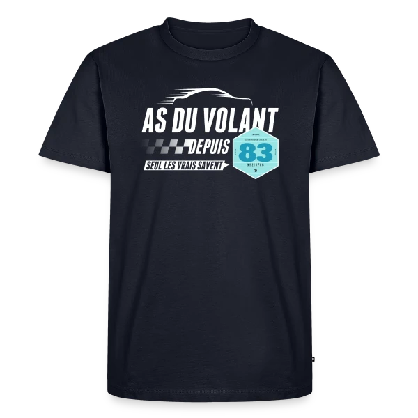 As du Volant 1983 - Légende de la Route sur T-shirt Premium bio Homme
