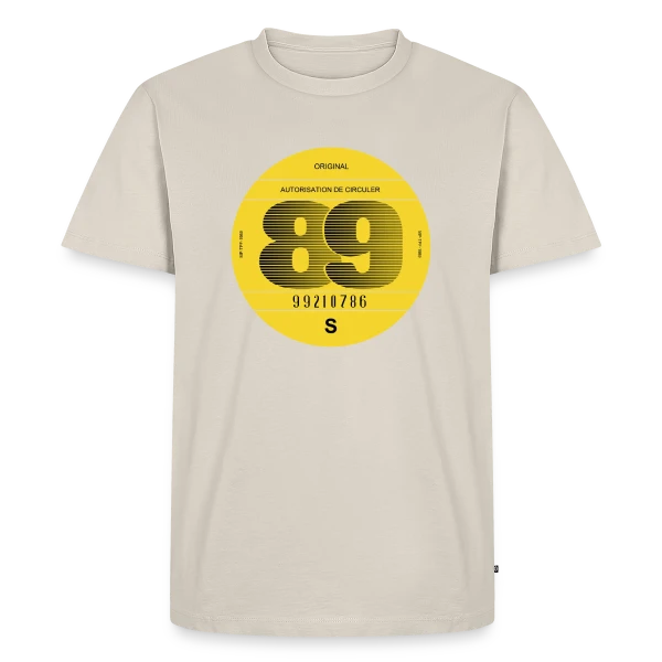Voiture Vintage France 1989 - Esprit Rétro sur T-shirt Premium bio Homme