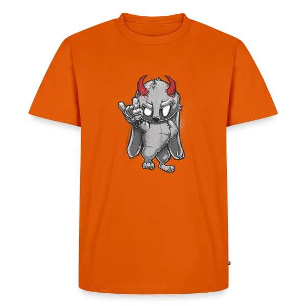 Lapin Métalleux Diabolique sur T-shirt Premium bio Homme