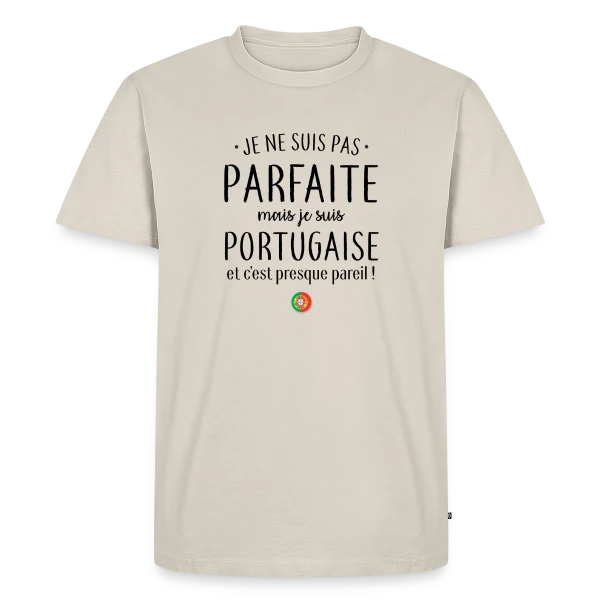 Pas Parfaite, Juste Italienne ! sur T-shirt Premium bio Homme