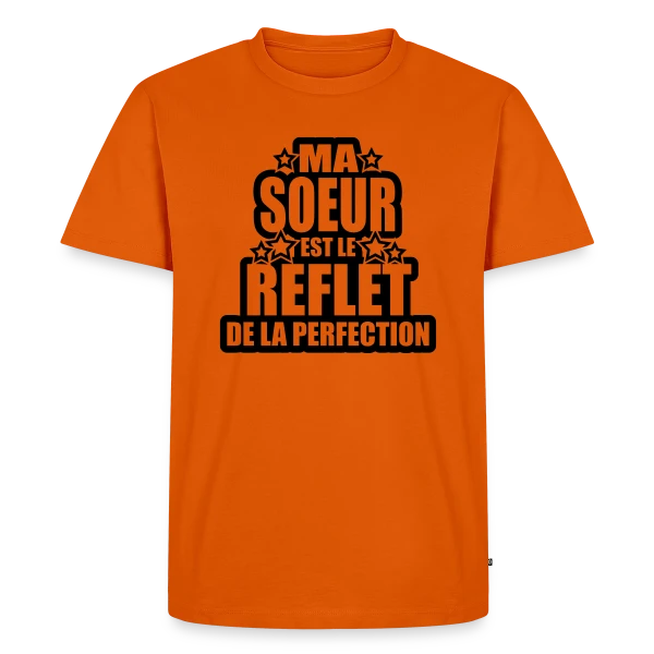 Ma Sœur, Reflet de la Perfection et de l'Amour sur T-shirt Premium bio Homme