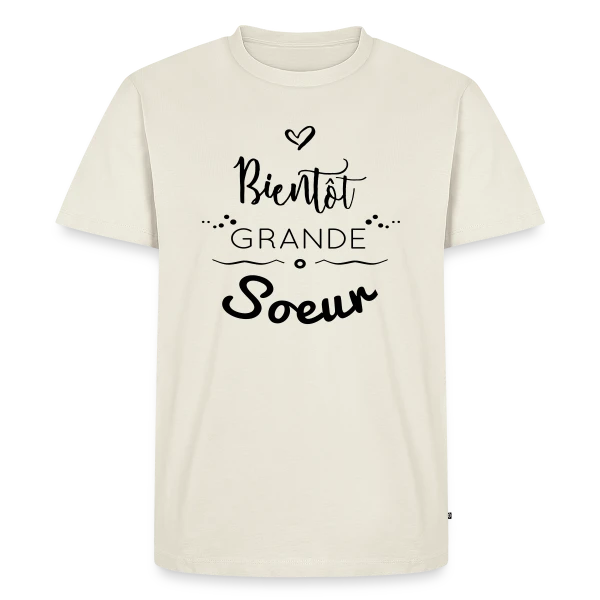 Bientôt Grande Sœur sur T-shirt Premium bio Homme