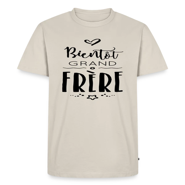 Bientôt Grand Frère sur T-shirt Premium bio Homme