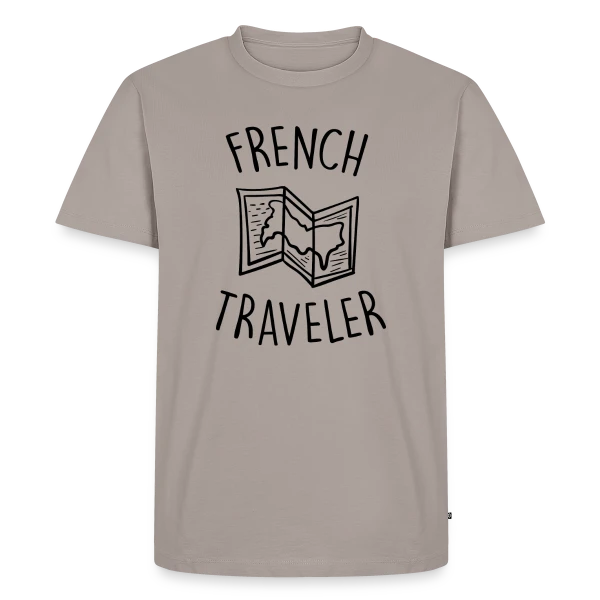 Voyageur Français Carte sur T-shirt Premium bio Homme