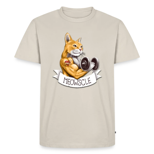 Miaou-Muscle sur T-shirt Premium bio Homme