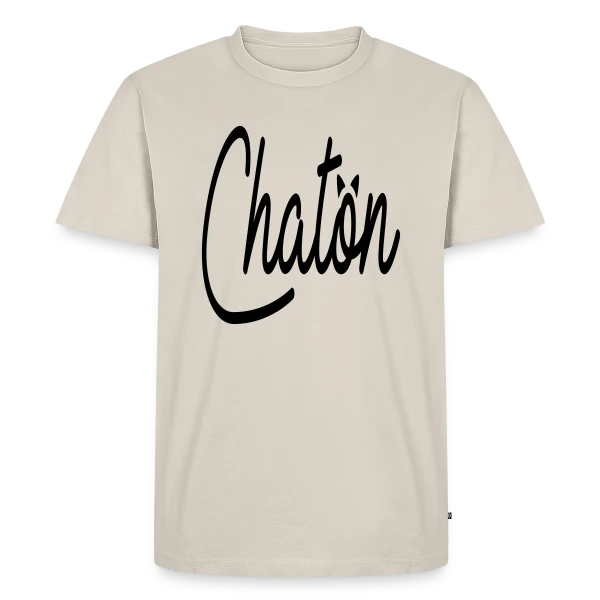 Inscription Chaton Élégante sur T-shirt Premium bio Homme