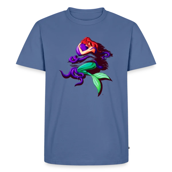 Maquette de T-shirt Premium bio Homme « Rêve de Femme de Pêcheur » à personnaliser