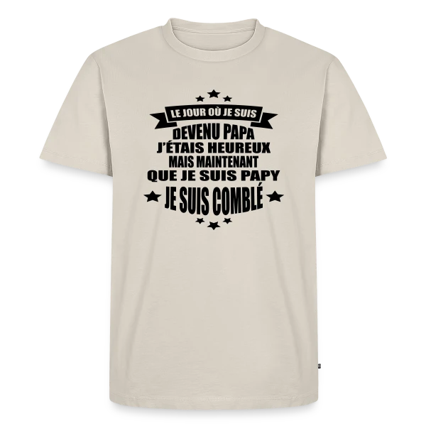 Papy Comblé : Fierté Grand-Parentale Affichée sur T-shirt Premium bio Homme