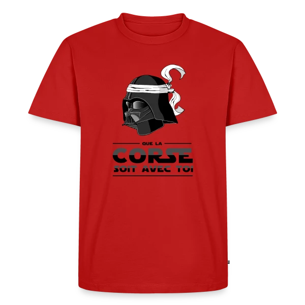 Dark Vador Corse Humour sur T-shirt Premium bio Homme