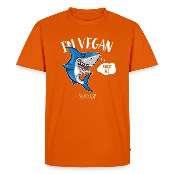 Requin Végétarien Humour sur T-shirt Premium bio Homme
