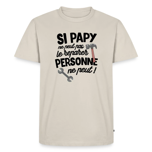 Super Papy Bricoleur sur T-shirt Premium bio Homme