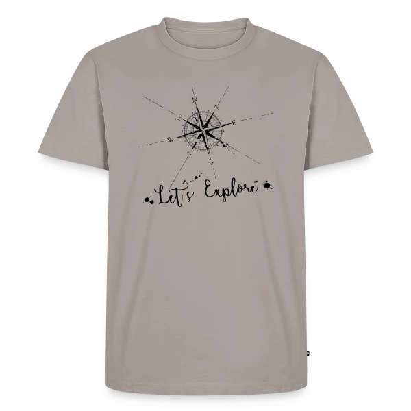 Boussole Explorateur sur T-shirt Premium bio Homme