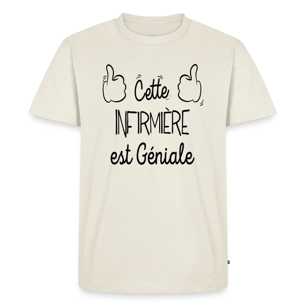 Infirmière en Or : Le T-shirt des Héroïnes du Quotidien sur T-shirt Premium bio Homme