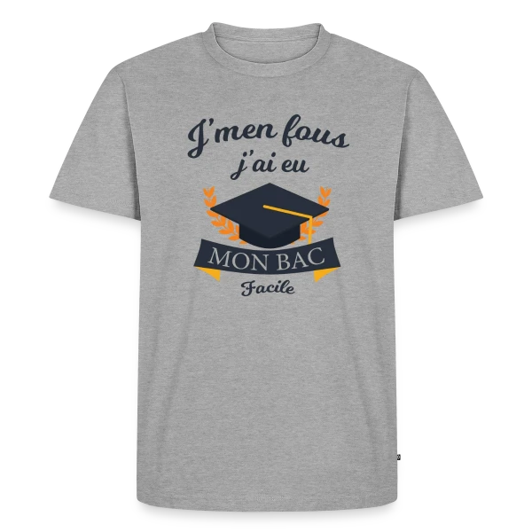 J'ai Eu Mon Bac Facile - Humour Diplômé sur T-shirt Premium bio Homme