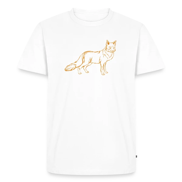 Renard Dessin Esquisse sur T-shirt Premium bio Homme
