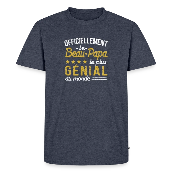 "Officiellement le Beau Papa le Plus Incroyable" - Idée Cadeau sur T-shirt Premium bio Homme