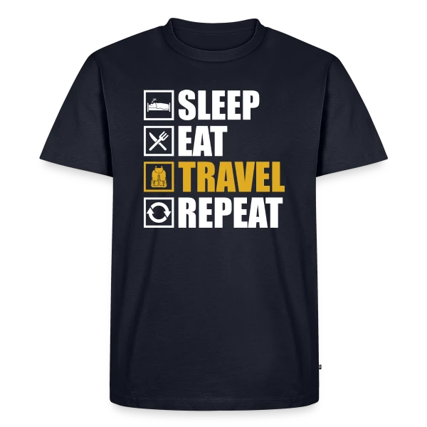 Sac à Dos Voyage sur T-shirt Premium bio Homme