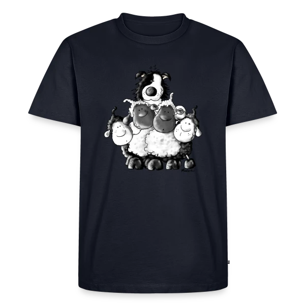 Border Collie et Moutons - Un Vrai Chien de Berger sur T-shirt Premium bio Homme