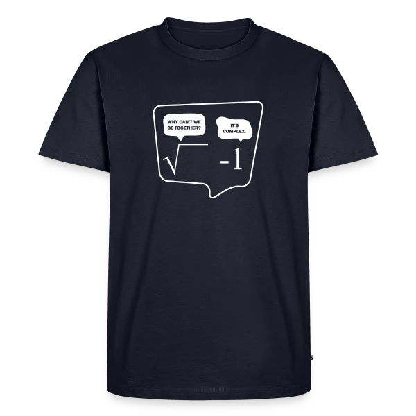 Maquette de T-shirt Premium bio Homme « XASTY - Nerd Science Maths Physique Professeur » à personnaliser