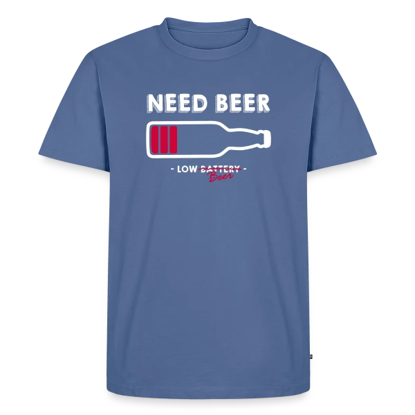 Humoristique : Need Beer, Besoin d'une Bière sur T-shirt Premium bio Homme
