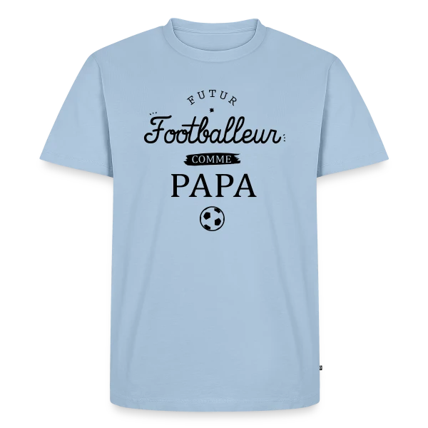 Futur Footballeur Comme Papa sur T-shirt Premium bio Homme