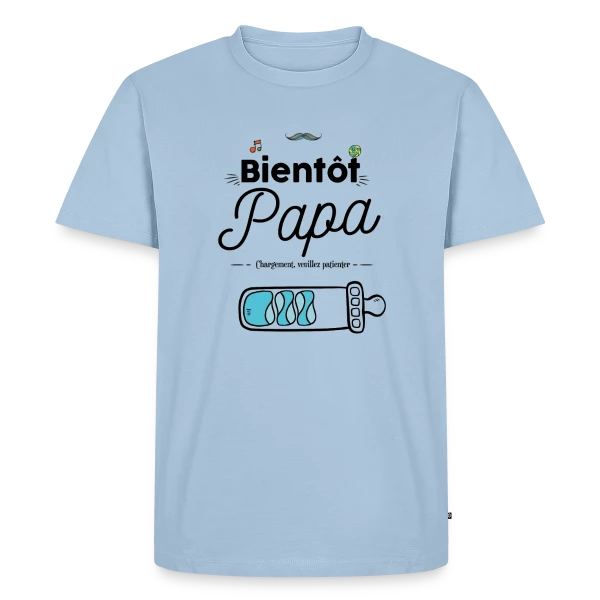 Bientôt Papa : Humour et Annonce Naissance sur T-shirt Premium bio Homme