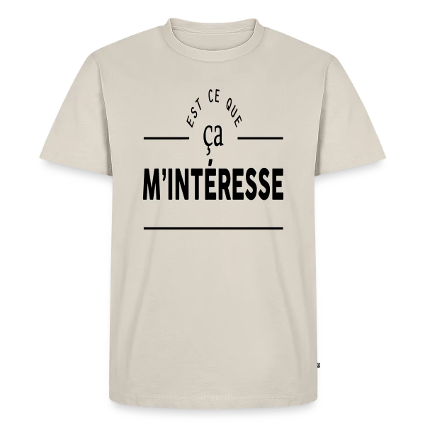 'Ça m'intéresse ?' - Humour et Sarcasme sur T-shirt Premium bio Homme