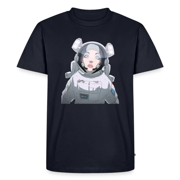 Astronaute Féminine Espace sur T-shirt Premium bio Homme