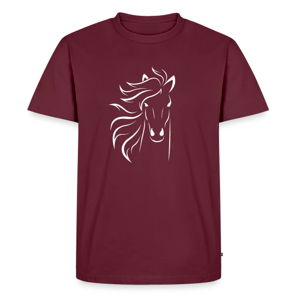 Silhouette Cheval Élégante sur T-shirt Premium bio Homme