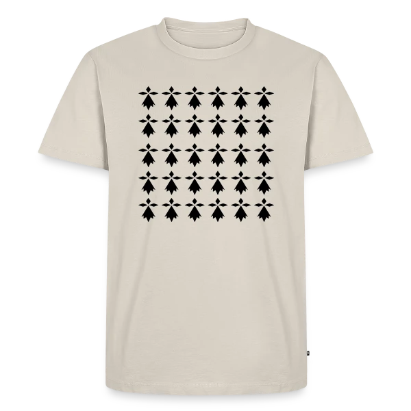 Motif Hermines Bretonnes sur T-shirt Premium bio Homme