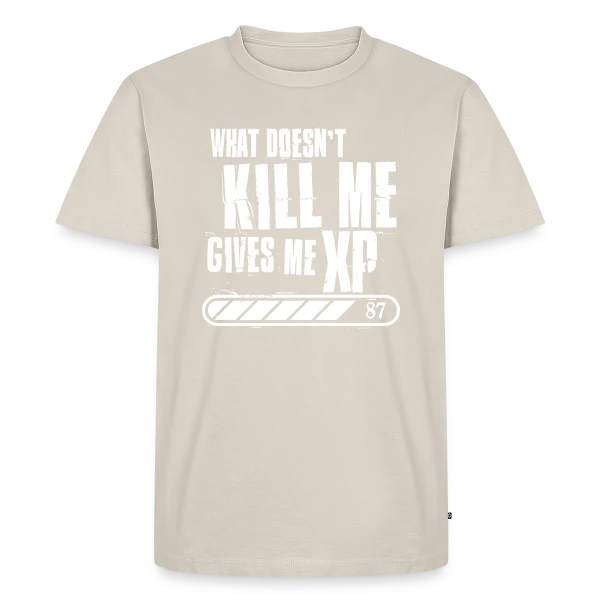 Maquette de T-shirt Premium bio Homme « Gaming Addict » à personnaliser