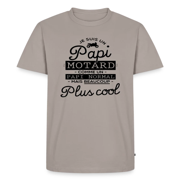 Papi Motard : Le Grand-Père le Plus Cool du Monde sur T-shirt Premium bio Homme