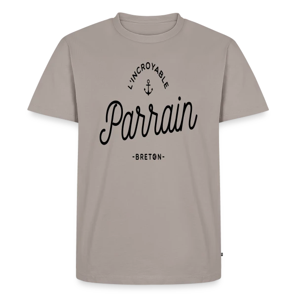 'L'Incroyable Parrain Breton' - Fier de ses Racines sur T-shirt Premium bio Homme