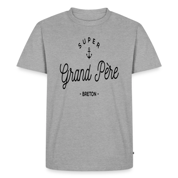 'Super Grand-Père Breton' - Fierté Familiale et Régionale sur T-shirt Premium bio Homme