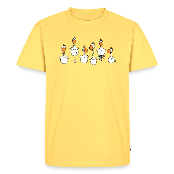 Poules folles - Verrückte Hühner sur T-shirt Premium bio Homme