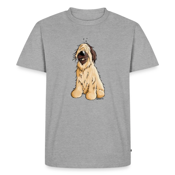 Briard Chien de Berger - Style Cartoon sur T-shirt Premium bio Homme