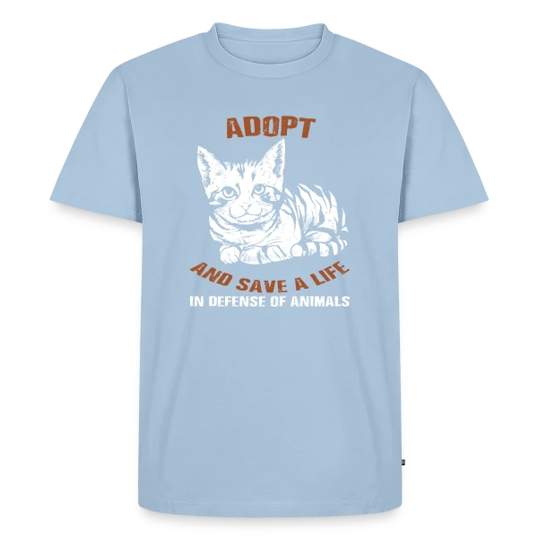 Adopte un Chat, Sauve une Vie sur T-shirt Premium bio Homme