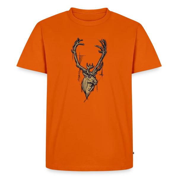 Renne Doré Majestueux sur T-shirt Premium bio Homme