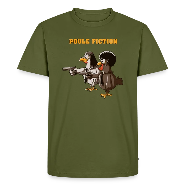 Poule Fiction sur T-shirt Premium bio Homme