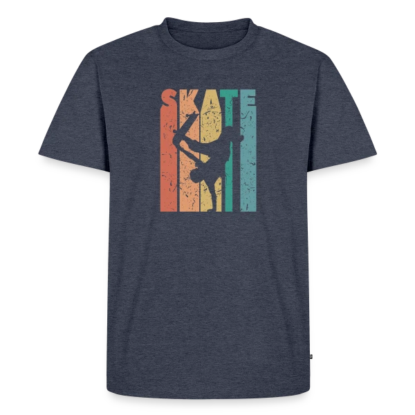 Maquette de T-shirt Premium bio Homme « Passion Skate Urbain » à personnaliser