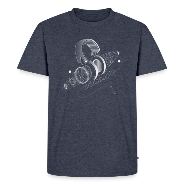 Casque Audio Déconstruit sur T-shirt Premium bio Homme