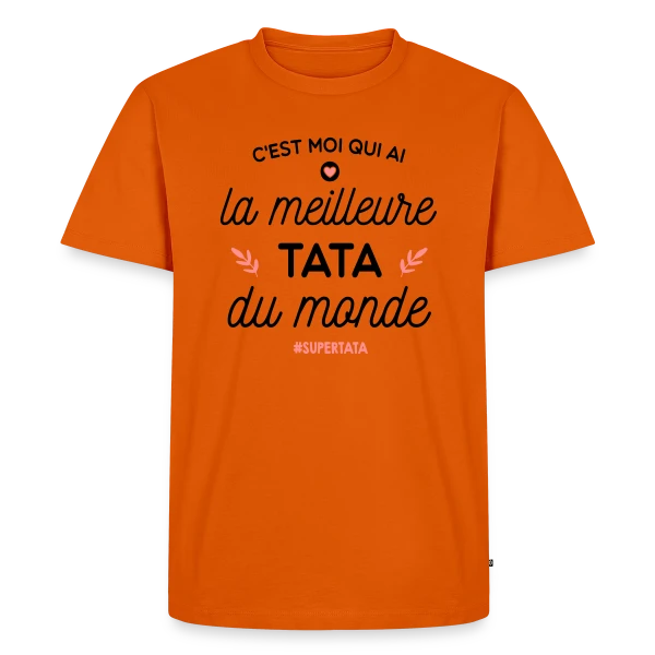 La Meilleure Tata du Monde - Le Cadeau Parfait sur T-shirt Premium bio Homme