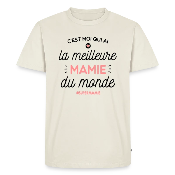 Mamie en Or : La Meilleure du Monde sur T-shirt Premium bio Homme