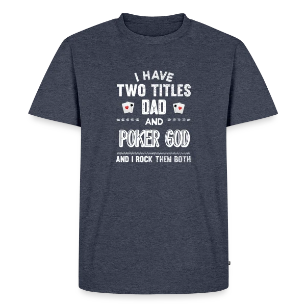 Maquette de T-shirt Premium bio Homme « King of Poker » à personnaliser