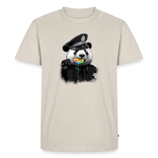 Panda Gourmand : Sucette Addict sur T-shirt Premium bio Homme