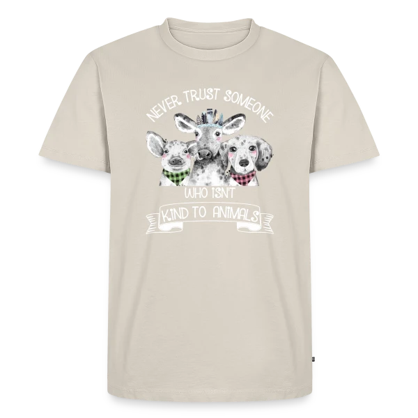 Trio Animalier Adorable sur T-shirt Premium bio Homme