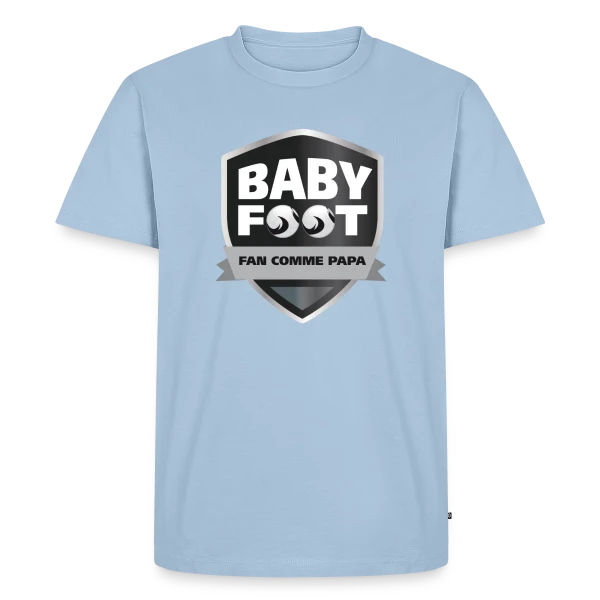 Maquette de T-shirt Premium bio Homme « L'Esprit Baby-Foot » à personnaliser
