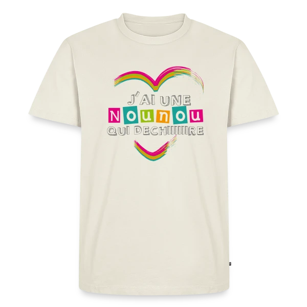 J'ai une Nounou Qui Déchire - Cadeau Unique sur T-shirt Premium bio Homme