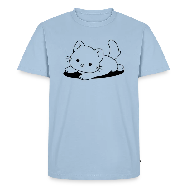 Chaton Mignon Joueur sur T-shirt Premium bio Homme