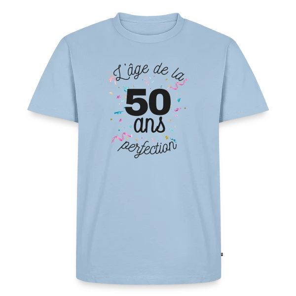 50 ans : L'Âge de la Perfection sur T-shirt Premium bio Homme